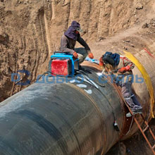 Труба большого диаметра стальная 406,4x10 электросварная прямошовная для трубопровода 08пс ГОСТ 10705-80