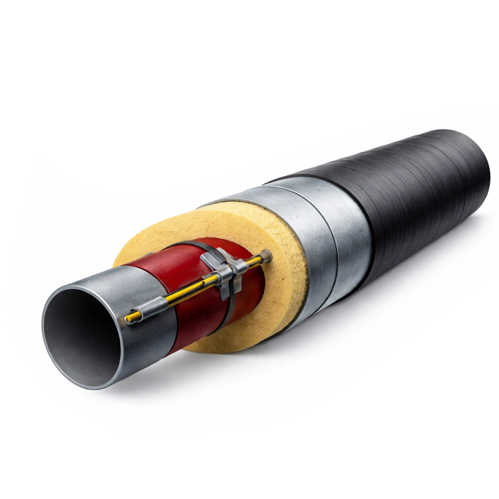 Труба ППУ с греющим кабелем